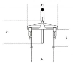 Beta 1501/1 Trekker | Twee-armig | Dunne Armen 100 Mm | 25 - 130 Mm [015010101] -Makita || Beta || Metabo Verkoopwinkel Beta 1501 1 015010101 ext 2 2