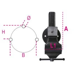 Beta 1599GI 150 Bankschroef | Verwisselbare Bekken | Bekbreedte 150 Mm [015990250] -Makita || Beta || Metabo Verkoopwinkel Beta 1599GI 100 015990200 ext 3