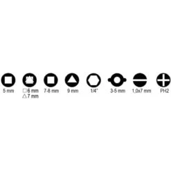 Beta 1600Q 8 Schakelkastsleutel | Uiverseel | 4-Weg [016000008] -Makita || Beta || Metabo Verkoopwinkel Beta 1600Q 8 016000008 ext 4