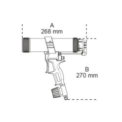 Beta 1947H Pneumatische Kitspuit | 1/4 Inch | 8 Bar | Koker 50 X 210 Mm [019470011] -Makita || Beta || Metabo Verkoopwinkel Beta 1947H 019470011 ext 3