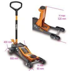 Beta 3030/2T Krik Werkplaatskrik | 2 Ton | Hydraulisch | 6 Wielen | Verlaagd [030300020] -Makita || Beta || Metabo Verkoopwinkel Beta 3030 2T Krik 030300020 ext 2