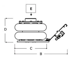Beta 3061/2T Luchtkrik Luchtkrik | 2 Ton | 2 Traps [030610020] -Makita || Beta || Metabo Verkoopwinkel Beta 3061 2T Luchtkrik 030610020 ext 3