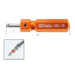 Beta 986 78 Ventielschroevendraaier | Lang Model [009860078] -Makita || Beta || Metabo Verkoopwinkel Beta 986 78 009860078 ext 3