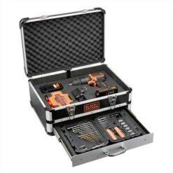 Black & Decker BDC718AS2F Accu Klopboor | 18Volt 1.5 Ah Li-Ion | +Flight Case En 80 Tb [BDC 718 AS 2 F] -Makita || Beta || Metabo Verkoopwinkel Black Decker BDC718AS2F BDC 718 AS 2 F ext 2