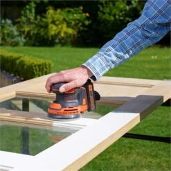 Black & Decker BDCROS18 Schuurmachine | 18V 1.5Ah Li-Ion | 125 Mm | +Tas En Stofzak [BDCROS 18] -Makita || Beta || Metabo Verkoopwinkel Black Decker BDCROS18 BDCROS 18 ext 3