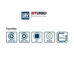 Bosch Professional GDS 18V-1000 C Accu Slagmoeraanzetter 1/2 Inch | 18 Volt | Solo | + L-Boxx [0.601.9J8.001] -Makita || Beta || Metabo Verkoopwinkel Bosch Blauw GDS 18V 1000 C 0.601.9J8.001 ext 5