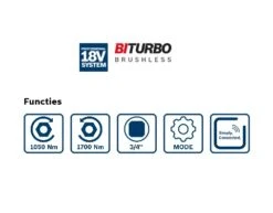 Bosch Professional GDS 18V-1050 HC Accu Slagmoeraanzetter 3/4 Inch | 18 Volt | Solo | + L-Boxx [0.601.9J8.201] -Makita || Beta || Metabo Verkoopwinkel Bosch Blauw GDS 18V 1050 HC 0.601.9J8.201 ext 5