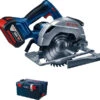 Bosch Professional GKS 18V-57 G Accu Cirkelzaag | 57 Mm | 18 V 4,0 Ah Li-Ion | +L-Boxx [0.601.6A2.106] -Makita || Beta || Metabo Verkoopwinkel Bosch Blauw GKS 18v 57 G 0.601.6A2.106