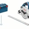 Bosch Professional GKS 55+ GCE + FSN 1400 Cirkelzaag | 63 Mm | 1350 Watt | + LBoxx + FSN1400 [0.615.990.M91]