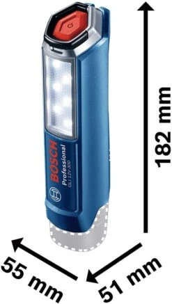 Bosch Professional GLI 12 V-300 Accu Lamp | 12 Volt | 300 Lm | 6 Leds | Basic [0.601.4A1.000] -Makita || Beta || Metabo Verkoopwinkel Bosch Blauw GLI 12 V 300 0.601.4A1.000 ext 8