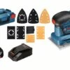 Bosch Professional GSS 18V-10 Professional Accu Schuurmachine | 115 Mm | 18 Volt 5,0 Ah | L-Boxx [0.601.9D0.201] -Makita || Beta || Metabo Verkoopwinkel Bosch Blauw GSS 18V 10 Professional 0.601.9D0.201