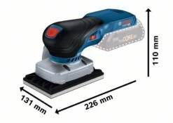 Bosch Professional GSS 18V-13 Professional Accu Schuurmachine | Vlak | 115 Mm | 18 Volt | Basic | +L-Boxx [0.601.9L0.101] -Makita || Beta || Metabo Verkoopwinkel Bosch Blauw GSS 18V 13 Professional 0.601.9L0.101 ext 3