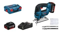 Bosch Professional GST 18V-LI B Accu Decoupeerzaag | Beugelgreep | 18 V 4.0 Ah Li-Ion | L-Boxx [0.601.5A6.106]