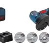 Bosch Professional GWS 12V-76 Accu Haakse Slijper | 12 Volt 2,0 Ah Li-ion | +Tas En Schijven [0.601.9F2.00C] -Makita || Beta || Metabo Verkoopwinkel Bosch Blauw GWS 12V 76 0.601.9F2.00C