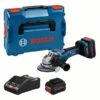 Bosch Professional GWS 18V-15 PSC Accu Haakse Slijper | 18V 8.0 Ah ProCore | PROtection | +L-Boxx [0.601.9H6.B01] -Makita || Beta || Metabo Verkoopwinkel Bosch Blauw GWS 18V 15 PSC 0.601.9H6.B01