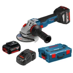 Bosch Professional GWS 18V-10 PC Accu Haakse Slijper | 125mm | 18V 5,0Ah Li-Ion | +L-Boxx [0.601.9G3.E0D] -Makita || Beta || Metabo Verkoopwinkel Bosch Blauw GWS 18 V 125 IC 0.601.9G3.101 ext 2