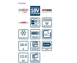 Bosch Professional Starterset 18 V 12.0 Ah Starterset 2x Accu ProCore18V 12.0 Ah | + Lader GAL 160 CV [1.600.A01.6GY] -Makita || Beta || Metabo Verkoopwinkel Bosch Blauw Starterset 18 V 12.0 Ah 1.600.A01.6GY ext 3