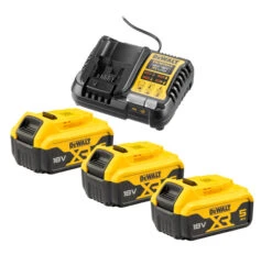 DeWALT DCB1104P3 Starterset | Lader XR Li-Ion | +3 Stuks Accu 18 Volt 5.0 Ah [DCB1104P3-QW]