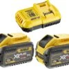 DeWALT DCB118X2 Starterkit | Snellader + 2x 54V 9,0Ah XR Flexvolt [DCB118X2-QW] -Makita || Beta || Metabo Verkoopwinkel DeWALT DCB118X2 DCB118X2 QW
