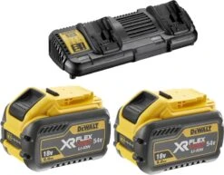 DeWALT DCB132X2 Starterkit | Duolader + 2x 54V 9,0Ah XR Flexvolt [DCB132X2-QW]