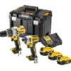 DeWALT DCK276P3T (3x Accu) Klopboor + Slagschroevendr. | 3x 18 V 5.0 Ah Li-Ion | +Tstak [DCK276P3T-QW] -Makita || Beta || Metabo Verkoopwinkel DeWALT DCK276P3T 3x Accu DCK276P3T QW