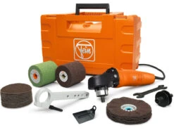 Fein WPO 14-25 E Startset Haakse Schuurpolijstmachine | 230 Mm | 1200 Watt | RVS-startset [72214950010]