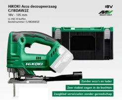 HiKOKI CJ18DAW2Z Accu Decoupeerzaag | Beugelgreep | 18 Volt | Basic | +Systainer [CJ18DAW] -Makita || Beta || Metabo Verkoopwinkel HiKOKI CJ18DAW2Z CJ18DAW ext 2