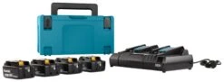 Makita 198091-4 Starterset 18 Volt | 4x Accu BL1860B En Lader DC18RD | +MBox [4xBL1860B + DC18RD] -Makita || Beta || Metabo Verkoopwinkel Makita 198091 4 4xBL1860B DC18RD ext 3