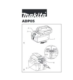 Makita DECADP05 USB Adapter | LXT 14,4 - 18 Volt | Voor Mobiele Apparaten [DECADP05] -Makita || Beta || Metabo Verkoopwinkel Makita DEBADP05 ADP05 ext 3
