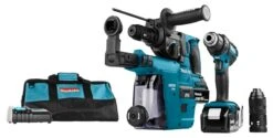 Makita DLX2168TW (2x Accu) Combiset | Accuboor + Combihamer | 18V 5,0Ah | +Tas [DDF482+DHR243]