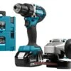 Makita DLX2190TJ1 Combiset | Accuboor + Haakse Slijper | 18V 5,0Ah | +2x M-Box [DDF484 + DGA504] -Makita || Beta || Metabo Verkoopwinkel Makita DLX2190TJ1 DDF484 DGA504