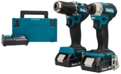 Makita DLX2423AJ Combiset | 18 Volt 2,0 Ah Li-Ion | DDF487 + DTD157 | +Mbox [DDF487 + DTD157 + Mbox]