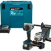 Makita DLX2430TJ Combiset | 18 Volt 5,0 Ah Li-Ion | DDF486+DGA504 | +Mbox [DDF486+DGA504] -Makita || Beta || Metabo Verkoopwinkel Makita DLX2430TJ DDF486 DGA504