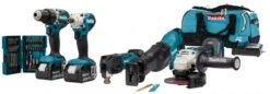 Makita DLX5068TX1 (2x Accu) Combiset | 5x Machine LXT | 2x Accu 18 Volt 5.0 Ah | +Tas [DLX5068TX1]