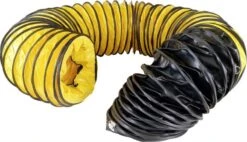 Master Slang 310 Mm X 3,0 Mtr Flexibele Slang Zwart/geel | 310mm X 7,6 Mtr | Voor Heaters [4515.572]