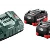 Metabo 685122000 Accu Set | 2x Accu 18 Volt 5,5 Ah Li-HD | +Lader ASC 145 [Basis Set 5,5Ah] -Makita || Beta || Metabo Verkoopwinkel Metabo 685122000 Basis Set 55Ah