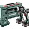 Metabo BS 18 LT BL + SSW 18 LT Accuboor En Slagmoersleutel | 2 X 18V 4.0 Ah Li-ION | MetaBOX [685203000] -Makita || Beta || Metabo Verkoopwinkel Metabo BS 18 LT BL SSW 18 LT 685203000