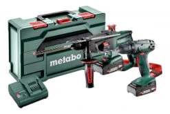 Metabo Combo Set 2.3.2 Accuboor + Boorhamer | 18 V 2,0 Ah Li-Ion | +MetaBOX [685083000]