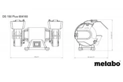 Metabo DS 150 Plus Werkbank Slijpmachine | 400 Watt | 150 X 20 X 20 Mm [604160000] -Makita || Beta || Metabo Verkoopwinkel Metabo DS 150 Plus 604160000 ext 3
