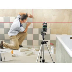 Bosch Groen PLL 1 P Spirit Level Laser-Waterpas | Laserbereik : 20 Meter | +Wandhouder [0.603.663.300] -Makita || Beta || Metabo Verkoopwinkel PLL360 3