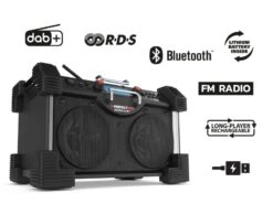 PerfectPro ROCKHART Bouw Radio | DAB+ | FM | Bluetooth | MP3 | LongPlayer Accu [RH4] -Makita || Beta || Metabo Verkoopwinkel PerfectPro ROCKHART BT RH3 ext 3