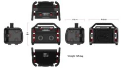 PerfectPro ROCKPRO Bouw Radio | 240 Volt | Netstroom Of Batterij [RP2] -Makita || Beta || Metabo Verkoopwinkel PerfectPro ROCKPRO RP2 ext 7