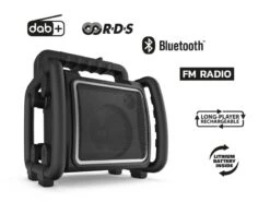 PerfectPro TEAMBOX Bouw Radio | Netstroom Of Ingebouwde Accu | DAB+ [TBX2] -Makita || Beta || Metabo Verkoopwinkel PerfectPro Teambox TBX1 ext 3