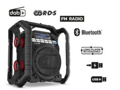 PerfectPro TEAMPLAYER Bouw Radio | Netstroom | Bluetooth | FM / DAB+ | USB [TP3] -Makita || Beta || Metabo Verkoopwinkel PerfectPro Teamplayer 2 Teamplayer2 TEAM2U ext 4