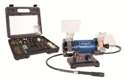 Scheppach HG34 Slijp- En Polijstmachine | 120 W | 0 - 9900 Tpm | 75 Mm [5903106901]