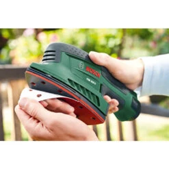 Bosch Groen EasySander 12 (2x Accu) Delta Schuurmachine | 12V 2,5 Ah Li-Ion | 2x Accu [0.603.976.90A] -Makita || Beta || Metabo Verkoopwinkel Schuurmachine PSM108Li 2