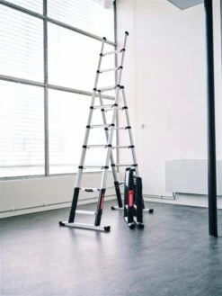 Telesteps 72430-681 Ladder | Opvouwbaar | Stabilisatiebalk | 3,0 Meter [Combi Line Ladder] -Makita || Beta || Metabo Verkoopwinkel Telesteps 72430 681 Combi Line ladder ext 3