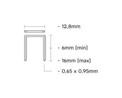 Union 1AA/A-16 Tacker | Lucht | Rugbreedt 12.80 | A-Nieten 6-16 Mm | Koffer [1AA/A-16] -Makita || Beta || Metabo Verkoopwinkel Union 1AA A 16 1AA A 16 ext 3