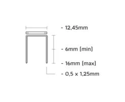 Union 1AE/D-16 Tacker | Lucht | Breedte 12.45 Mm | D-Nieten 6-16 Mm | Koffer [1AE/D-16] -Makita || Beta || Metabo Verkoopwinkel Union 1AE D 16 1AE D 16 ext 3