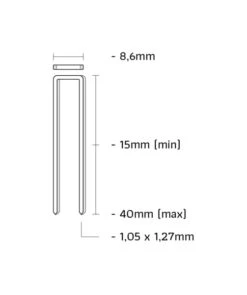 Union 3AB/H-40 Tacker | Lucht | Rugbreedt 8.60 | 40 Mm | Nieten | Semi-prof [3AB/H-40] -Makita || Beta || Metabo Verkoopwinkel Union 3AB H 40 3AB H 40 ext 3